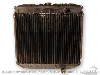 1967-1969 MUSTANG SMALL BLOCK 3 ROW HI-FLOW RADIATOR WITHOUT A/C