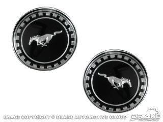 1969 MUSTANG FASTBACK  ROOF ORNAMENT PAIR