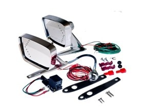 1967-1968 Mustang Deluxe Remote Mirror Kits with LED indicators