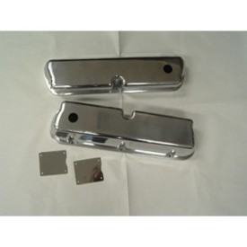 1964-1973 MUSTANG VALVE COVERS, SMOOTH POLISHED   ALUMINUM  289/302