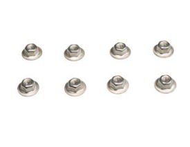 1964-1968 MUSTANG CONCOURSE TAIL LAMP NUTS 8 PIECES